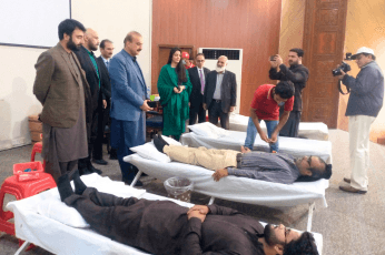 Blood donation camp organized by Pakistan Sweet Home