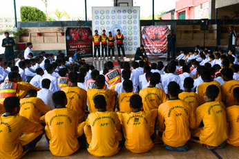 Fire brigade safety training at Pakistan Sweet Home