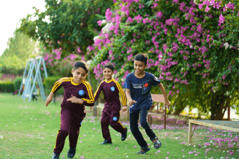 Children enjoying recreational activities at PSH