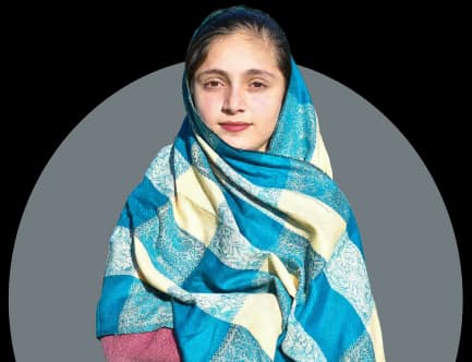 A child whose life is changed through membership