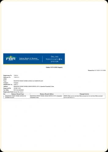 National Tax Number