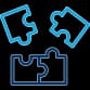 Puzzle piece representing skill development