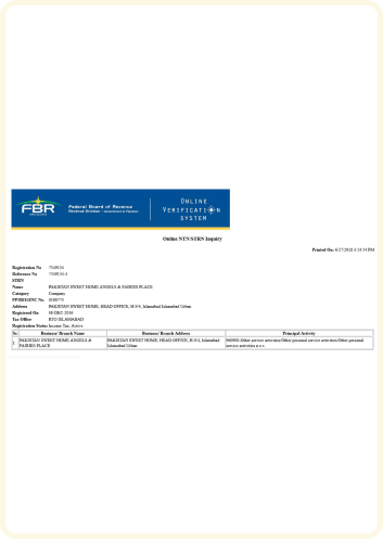 National Tax Number
